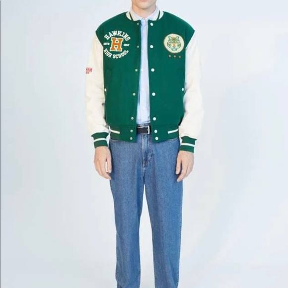 New with tags Hawkins tigers stranger things varsity jacket - Picture 1 of 11